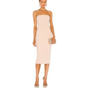 Misha X Revolve Irisa Dress Bodycon Midi Dress Spaghetti Straps Size 2 NWOT